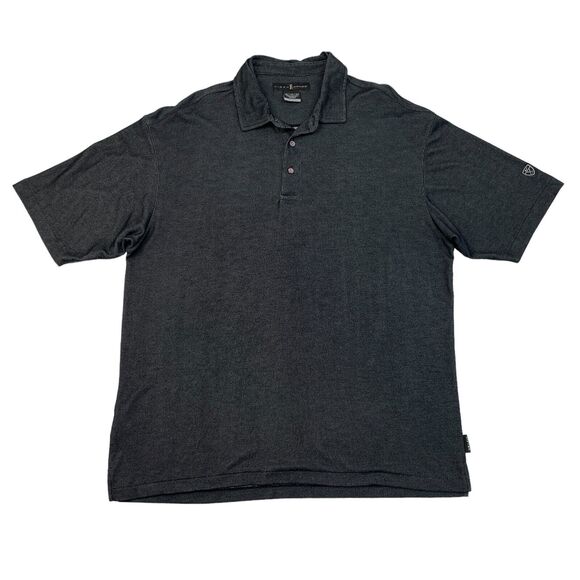 Tiger Woods Golf Shirt Mens XL Extra Large Black Soft Viscose Blend Dri Fit Polo - Picture 1 of 12